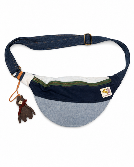 H50 - JEANS POUCH WITH GREEN
