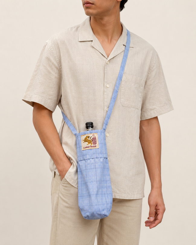H55 - WATER BOTTLE BAG BLUE