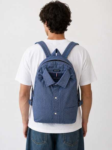 H49 - TOMMY SHIRT BAG BLUE