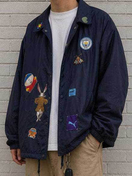 M13 - Grey Blue Patch Jacket
