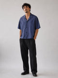 H1 - Chinese Button-Down Shirt Blue