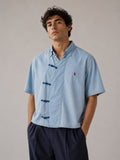 H2 - Chinese Button-Down Shirt Light blue