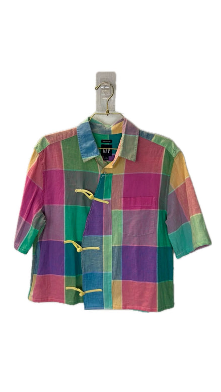 H16 - GAP Chinese Button-Down Shirt Colorful