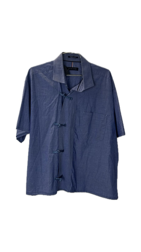 H1 - Chinese Button-Down Shirt Blue
