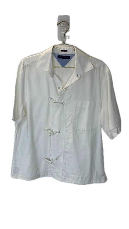 H13 - Tommy Chinese Button-Down Shirt White